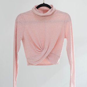 Urban Outfitters Light Pink Crop Sweater